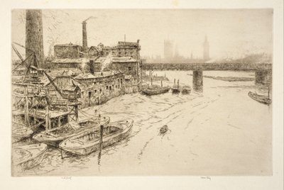 Hungerford Bridge, Londyn autorstwa Kerr Eby