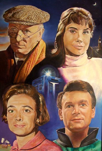 Czwórka tworząca mity (Dr Who), 2003 (malarstwo) autorstwa Kevin Parrish
