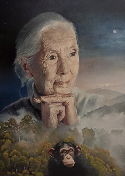 Wszyscy jesteśmy połączeni (Mądrość Jane Goodall) (obraz) autorstwa Kevin Parrish