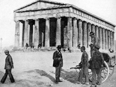 Tezeum w Atenach, Grecja, 1922. autorstwa Keystone View Company
