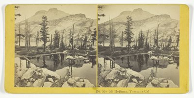 Mt Hoffman, Yosemite, Cal., 185575. Twórcy: Kilburn Brothers, BW Kilburn. autorstwa Kilburn Brothers, BW Kilburn