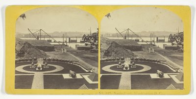 Navy Yard, Waszyngton, 185575. Twórcy: Kilburn Brothers, BW Kilburn. autorstwa Kilburn Brothers, BW Kilburn