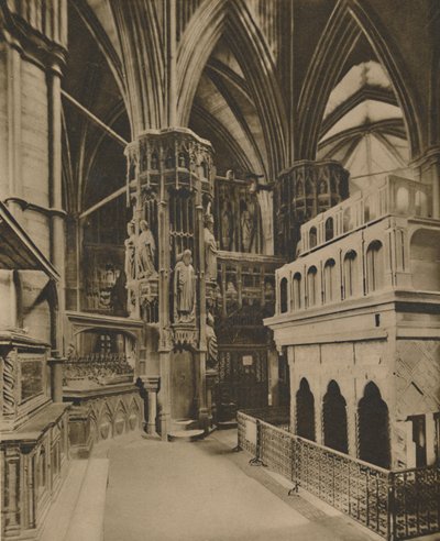 „Sanktuarium Edwarda Wyznawcy za ołtarzem głównym”, ok. 1935. autorstwa King