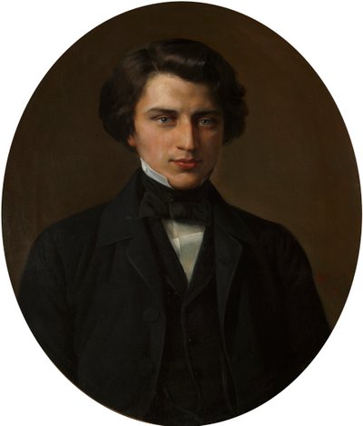 Portret poety Władimira Zhemchuzhnikova, 1830-1884, 1854. autorstwa Kirill Antonovich Gorbunov