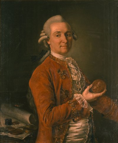 Portret Georga Thomasa von Ascha 1729-1807, 1780 autorstwa Kirill Ivanovich Golovachevsky