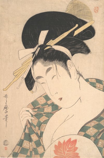 Kurtyzana, koniec XVIII i początek XIX wieku. autorstwa Kitagawa Utamaro