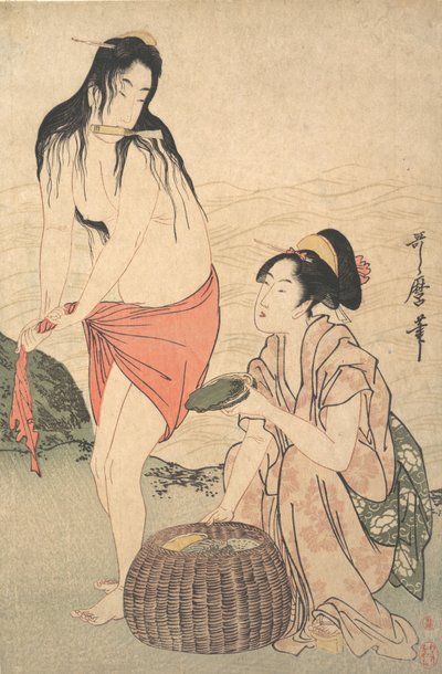 Nurkowie Abalone, 1788. autorstwa Kitagawa Utamaro