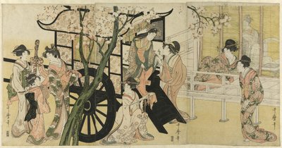 Powóz cesarski autorstwa Kitagawa Utamaro