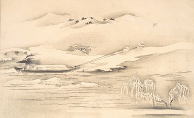 Księga Ehona Ginsekai Świat w srebrze, koniec XVIII-początek XIX wieku. autorstwa Kitagawa Utamaro