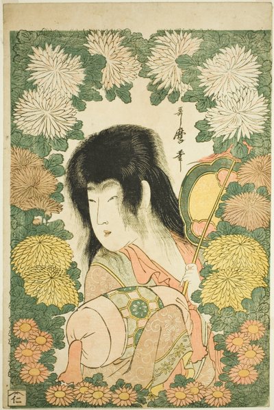 Chłopiec Chryzantemy autorstwa Kitagawa Utamaro