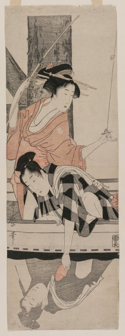 Para w łodzi, ok. 1930 1799. autorstwa Kitagawa Utamaro