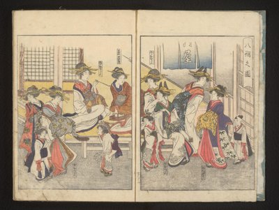 Kurtyzany w pokoju autorstwa Kitagawa Utamaro