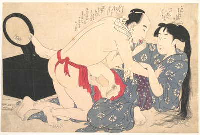 Grafika erotyczna autorstwa Kitagawa Utamaro