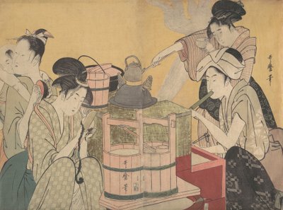 Scena kuchenna, ca. 1794-95. autorstwa Kitagawa Utamaro