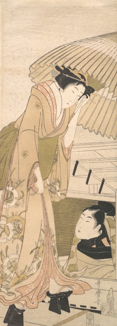 wangjin g-s tag member tee s w snow molo, 1800. autorstwa Kitagawa Utamaro
