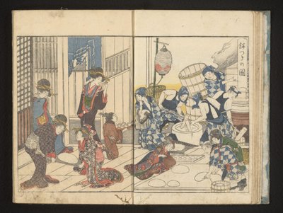 zrobić mochi autorstwa Kitagawa Utamaro