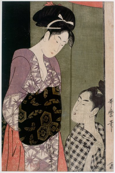 Moskitiera, ok. 1797 autorstwa Kitagawa Utamaro