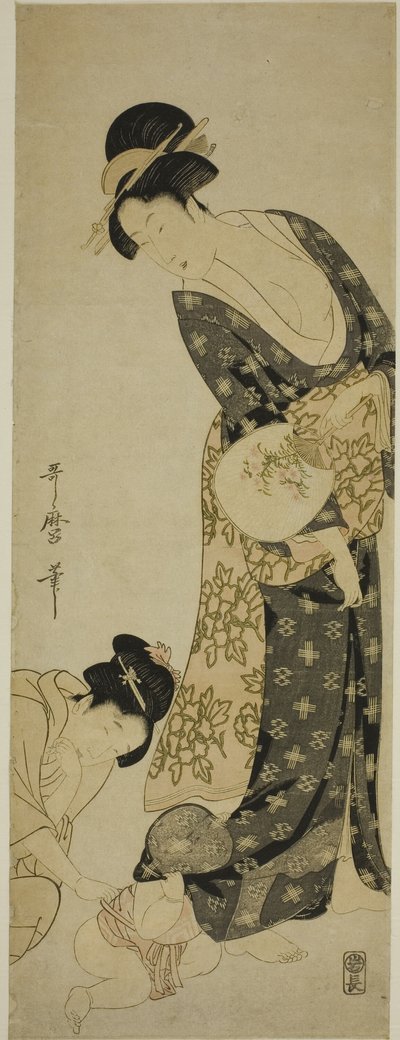 Matka i dziecko autorstwa Kitagawa Utamaro