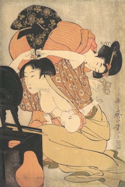 Matka z Dzieckiem, ca. 1793. autorstwa Kitagawa Utamaro