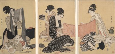 Robótki ręczne autorstwa Kitagawa Utamaro