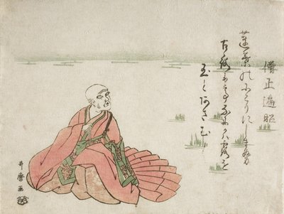 Poeta Sōjō Henjō autorstwa Kitagawa Utamaro