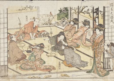 Zasady zachowania w dzielnicy rozrywkowej autorstwa Kitagawa Utamaro