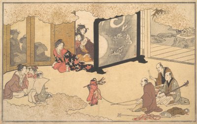 Widząc przedstawienie, 1789. autorstwa Kitagawa Utamaro