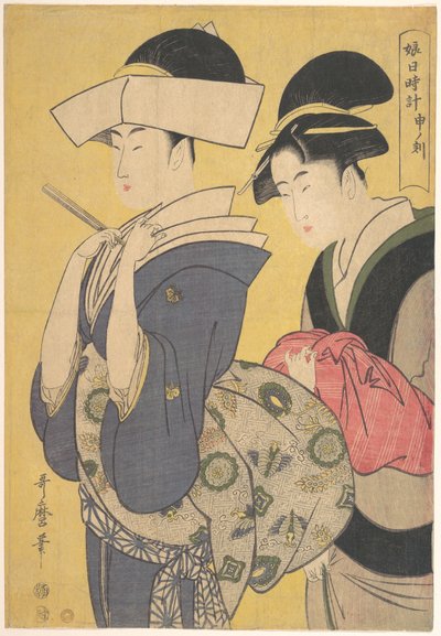 Godzina małpy autorstwa Kitagawa Utamaro