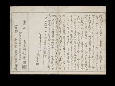 Shiohi no tsuto (Dary z odpływu), znany jako Księga Muszli, 1789 (kolorowy drzeworyt) autorstwa Kitagawa Utamaro