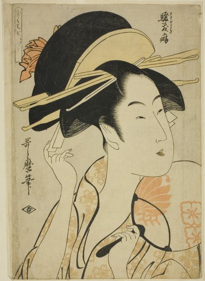 Nawyk hałaśliwości (Sawagashiki kuse), z serii „Siedem złych nawyków (Nakute nana kuse)” autorstwa Kitagawa Utamaro
