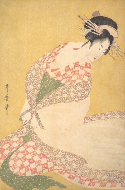 Szata Zewnętrzna, ca. 1795. autorstwa Kitagawa Utamaro