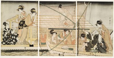 Scoop-Net autorstwa Kitagawa Utamaro