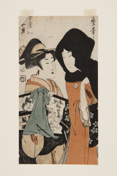 Drugi miesiąc: Kisaragi (Kisaragi) (kolorowy drzeworyt) autorstwa Kitagawa Utamaro