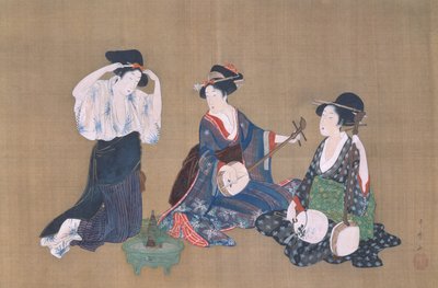 Trzy piękności, ok. 1790 autorstwa Kitagawa Utamaro