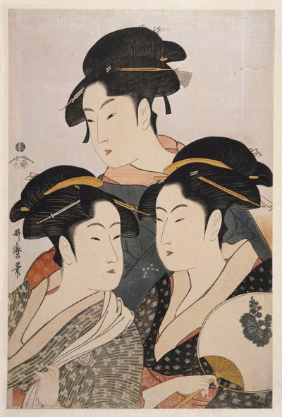 Trzy piękności współczesności Toji san bijin autorstwa Kitagawa Utamaro