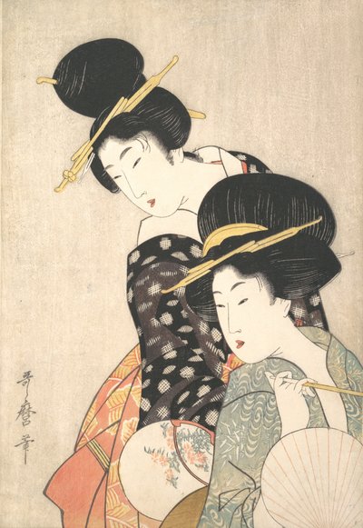Dwie kobiety, ca. 1790. autorstwa Kitagawa Utamaro