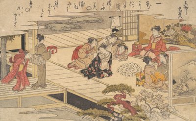 Kobiety bawiące się muszlami, 1790. autorstwa Kitagawa Utamaro