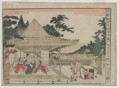 Chushingura: Akt VI z serii Obrazy Perspektywy dla Skarbca Lojalności, c. 179 autorstwa Kitao Masayoshi