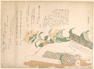 Stokrotki i dwa makimono autorstwa Kitao Shigemasa