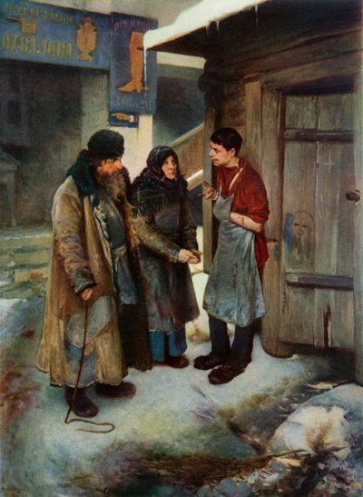 „Odwiedzanie syna”, 1894, 1965. autorstwa Klavdi Vasilevich Lebedev