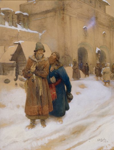 Urzędnik, 1913 autorstwa Klavdiy Vasilievich Lebedev