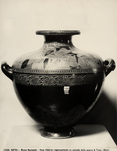 hydria „Upadek Troi”, ok. 480 pne (terakota) autorstwa Kleophrades Painter (fl.500 475 BC)