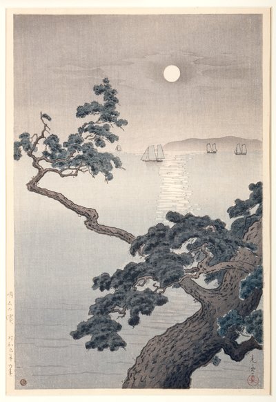 Plaża Akashi, wiosna autorstwa Koitsu Tsuchiya