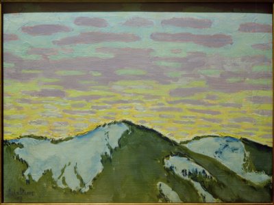 Szczyty górskie w śniegu autorstwa Koloman Moser