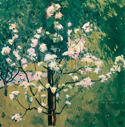 Blühender Baum im Garten - Kwitnące drzewo w ogrodzie ... (olej na płótnie) autorstwa Koloman Moser