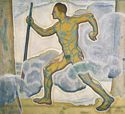 Der Wanderer - Wędrowiec ... (olej na płótnie) autorstwa Koloman Moser