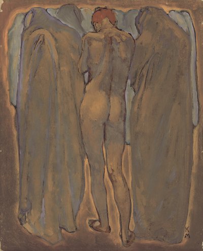 Akt kobiecy (olej na płycie) autorstwa Koloman Moser