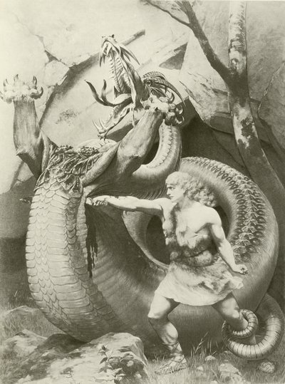 Zygfryd, Akt II scena vi (rycina) autorstwa Konrad Dielitz