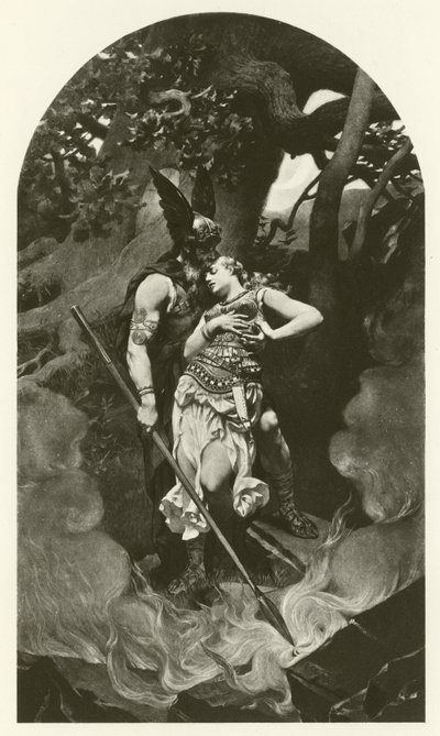 Wotan opuszcza Brunhildę (wklęsłodruk) autorstwa Konrad Dielitz
