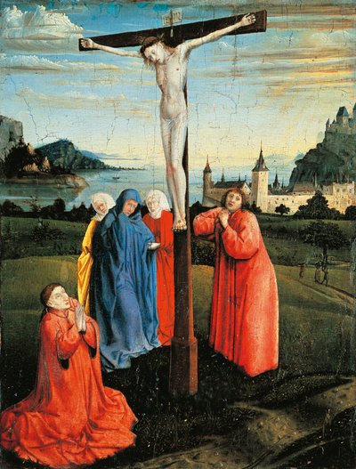 Chrystus na krzyżu, ok. 1430-33 (olej na desce) autorstwa Konrad Witz